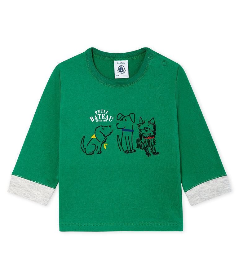 Lang&auml;rmeliges Baby-T-Shirt f&uuml;r Jungen gr&uuml;n