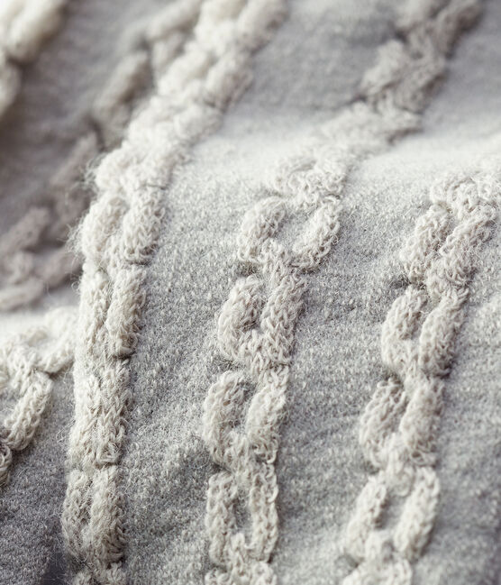 Baby-Strumpfhose aus Wolle für Mädchen beige MONTELIMAR CHINE