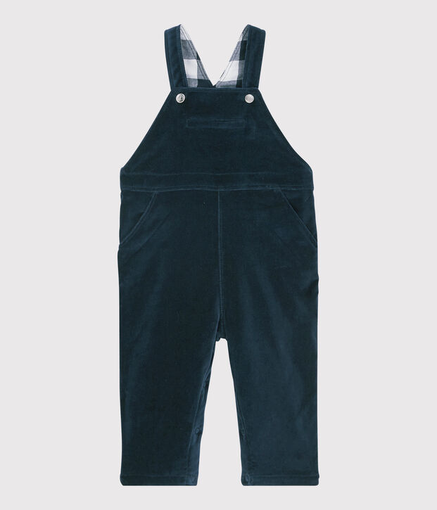 Baby-Latzhose aus Velours. SMOKING