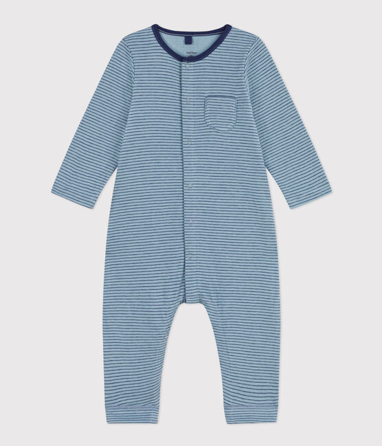 Langer gestreifter Baby-Overall aus Wolle ENNEIGE/ CHALOUPE:ENNEIGE