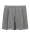 Gesteppter Mädchen Rock aus gedoppeltem Jersey grau CAPECOD/weiss MARSHMALLOW