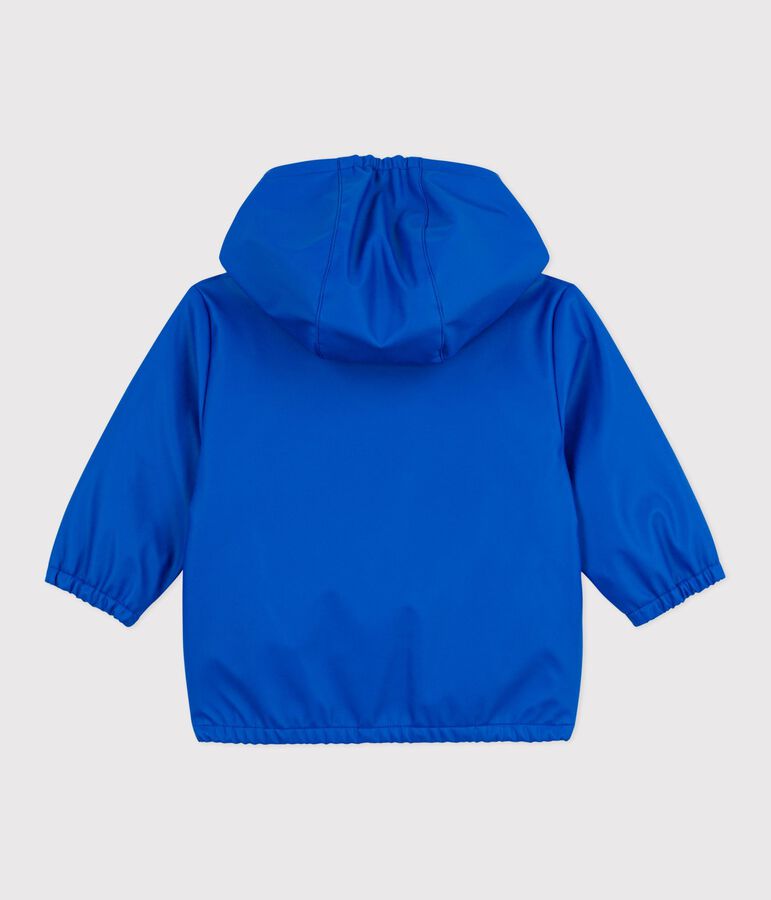 Baby-Jacke aus einfarbigem PU blau