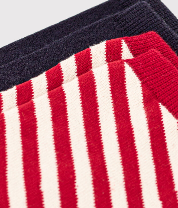 2er-Set Kindersocken mit Streifen vielfarbig