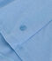 Damen-T-Shirt L’ICONIQUE aus einfarbiger Baumwolle mit Pikotkante blau ALASKA