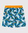 Kinder-Badeshorts aus recyceltem Material für Jungen blau MYKONOS/naturfarben MULTICO