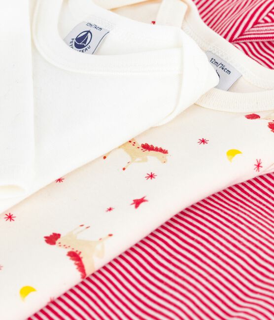 Set langärmeliger Baby-Bodys aus bedruckter Baumwolle variante 1