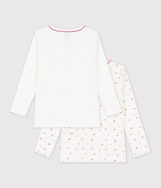 Set lang&auml;rmeliger Kinder T-Shirts aus gemusterter Baumwolle vielfarbig