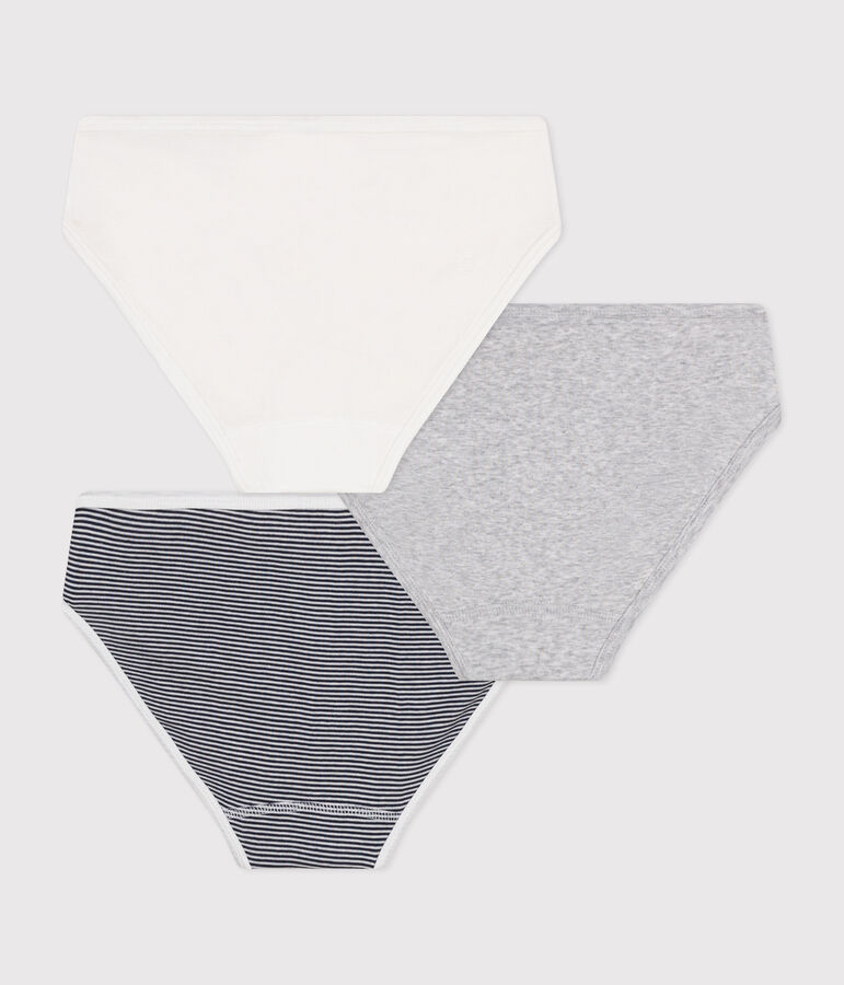 3er-Set Slips aus Baumwolle f&uuml;r Damen vielfarbig