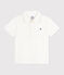 Kurzärmeliges Kinder-Poloshirt aus einfarbiger Baumwolle  weiss MARSHMALLOW