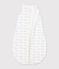 Babyschlafsack aus Baumwolle mit Walmotiv TOG-Wert 3 weiss/blau