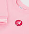 Kinder-Sweatshirt aus einfarbiger Baumwolle rosa