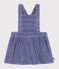 &Auml;rmelloses Baby-Kleid aus einfarbigem Feincord violett