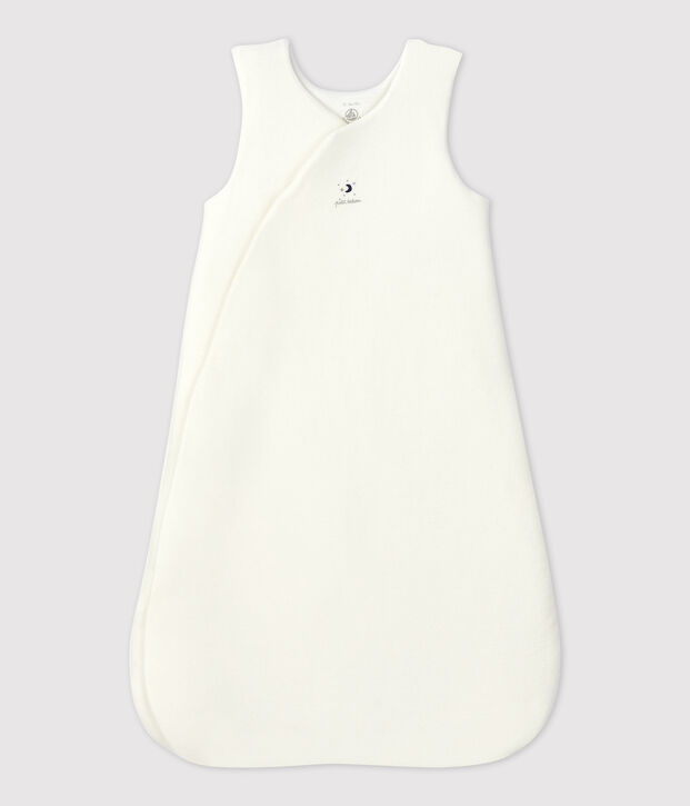 Babyschlafsack in Nicki aus Bio-Baumwolle weiss