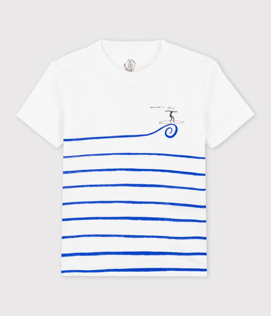 Kinder-T-Shirt aus Bio-Baumwolle für Mädchen/Jungen weiss ECUME