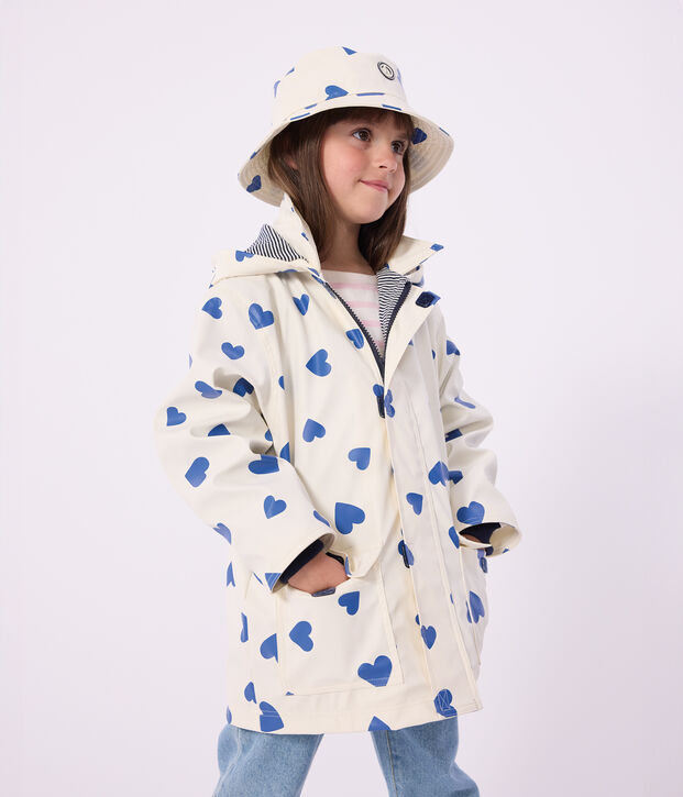Ikonische Kinder-Regenjacke blau/blau