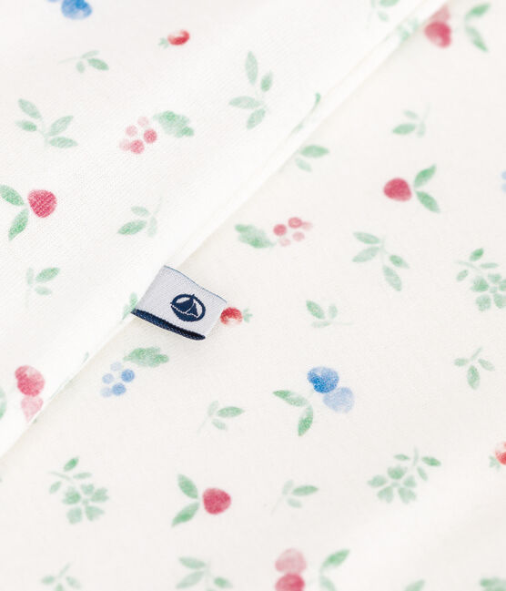 Baby-Bodyjama ohne Füßchen aus Baumwolle mit Frucht-Motiv weiss MARSHMALLOW/weiss MULTICO