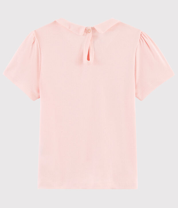 Kurz&auml;rmliges Kinder-T-Shirt aus Baumwolle f&uuml;r M&auml;dchen rosa
