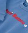 Baby-Sweatshirt aus einfarbiger Baumwolle mit Stickerei blau