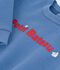 Baby-Sweatshirt aus einfarbiger Baumwolle mit Stickerei blau