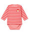 Baby-Streifenbody rosa GRETEL/rosa IMPATIENCE