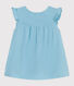 Ärmelloses Baby-Kleid aus einfarbiger Baumwolle