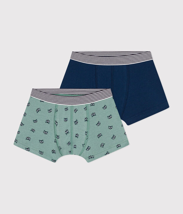 2er-Set Kinder-Boxershorts aus Baumwolle vielfarbig