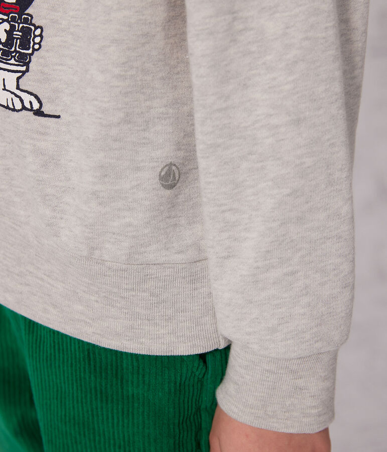 Kinder-Sweatshirt aus Molton grau