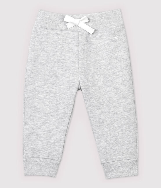 Baby-Hose aus Molton, Mädchen/Jungen grau POUSSIERE CHINE