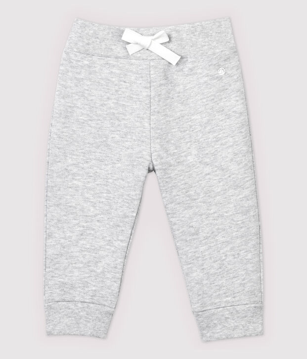 Baby-Hose aus Molton, M&auml;dchen/Jungen grau