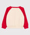Kinder-Sweatshirt aus Molton rot PEPS/weiss AVALANCHE