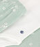 3-teiliges Baby-Set aus Doppeljersey grün HERBIER/weiss MULTICO