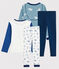 2er-Set Pyjamas mit Rippenstruktur für kleine Jungen variante 1