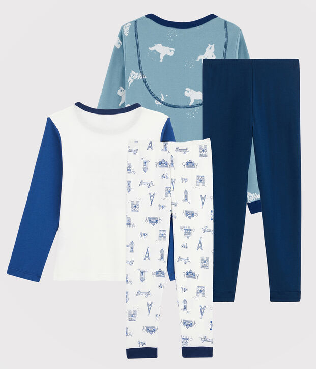 2er-Set Pyjamas mit Rippenstruktur f&uuml;r kleine Jungen vielfarbig