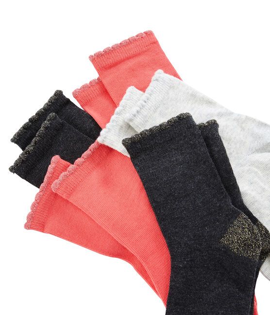 Set aus 5 Paar Kinderstrümpfen für Mädchen variante 1