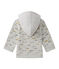 Baby-Jungen-Kapuzensweatshirt grau BELUGA/weiss MULTICO