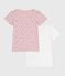 Set kurzärmeliger Kinder-T-Shirts aus Baumwolle mit Apfelmotiv variante 1