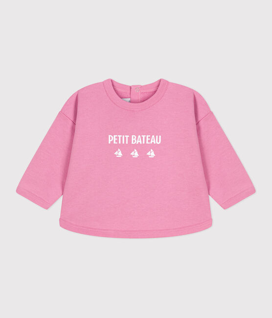 Baby-Sweatshirt aus Baumwolle mit Petit Bateau Vintage-Motiv BOUDOIR