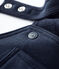 Baby-Latzhose aus Molton. blau SMOKING