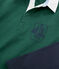 Rugby-Poloshirt für Jungen grün SOUSBOIS/blau SMOKING