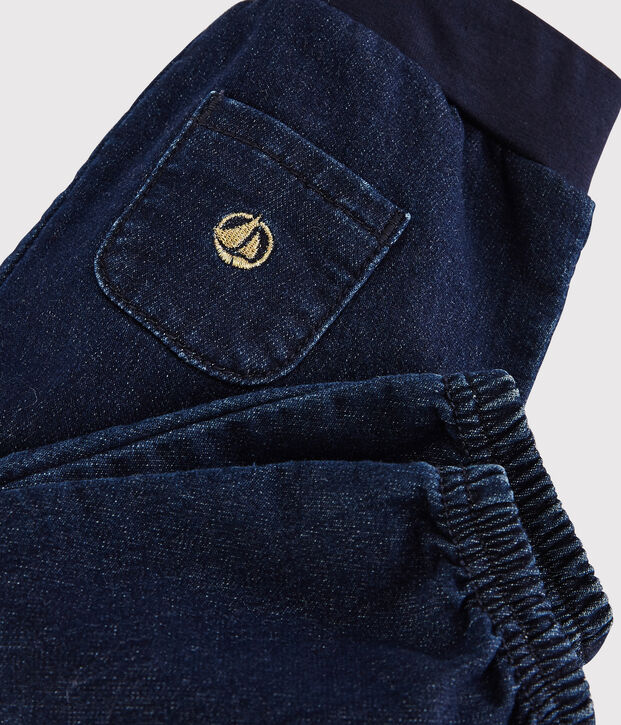 Baby-Hose aus Denim. blau
