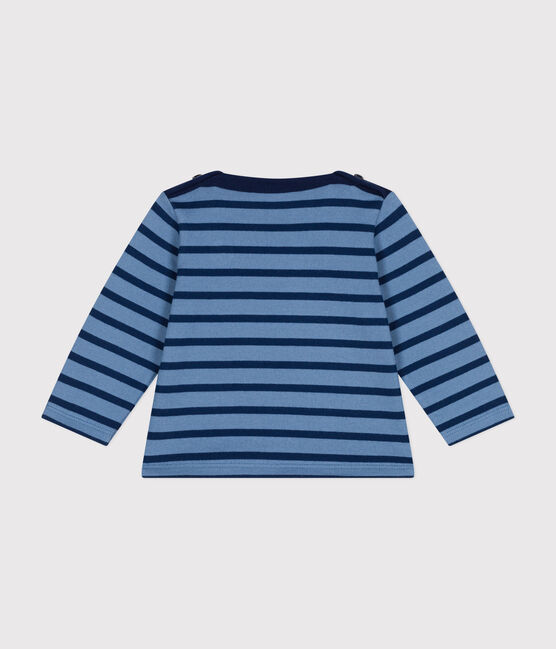 Baby-Streifenshirt "Marinière" aus festem Baumwollstoff blau BEACH/ MEDIEVAL