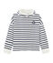 Sweatshirt für Jungen weiss MARSHMALLOW/blau SMOKING