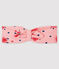 Baby-Haarband mit Schleife für Mädchen rosa MINOIS/weiss MULTICO