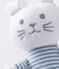 Baby-kuschelhäschen rassel unisex blau FONTAINE/weiss MARSHMALLOW