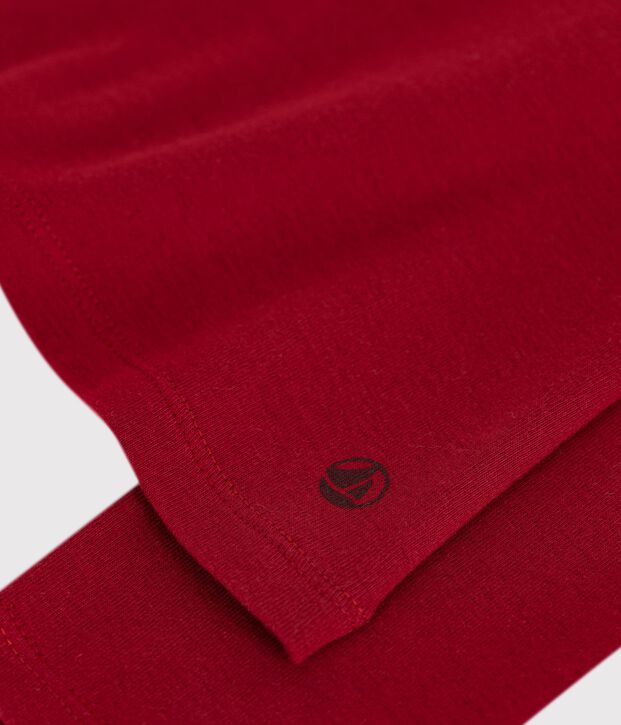 Damen-Rollkragenshirt L'Iconique aus Baumwolle rot