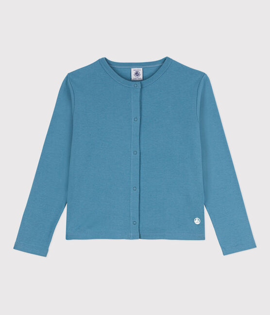 Kinder-Cardigan aus Baumwolle für Mädchen blau LAVIS