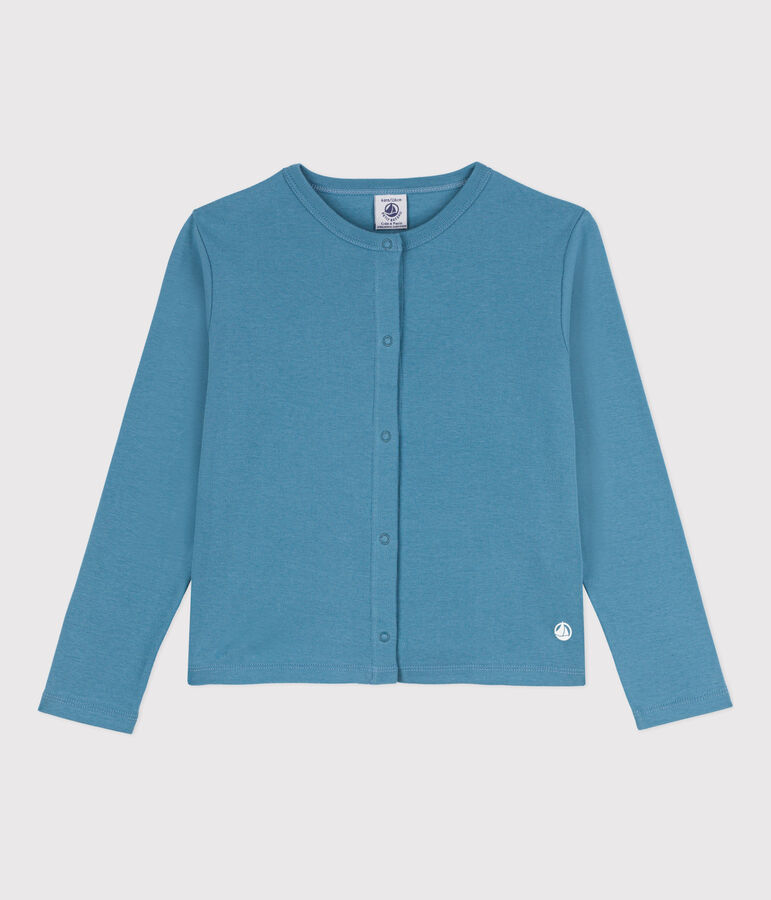 Kinder-Cardigan aus Baumwolle f&uuml;r M&auml;dchen blau