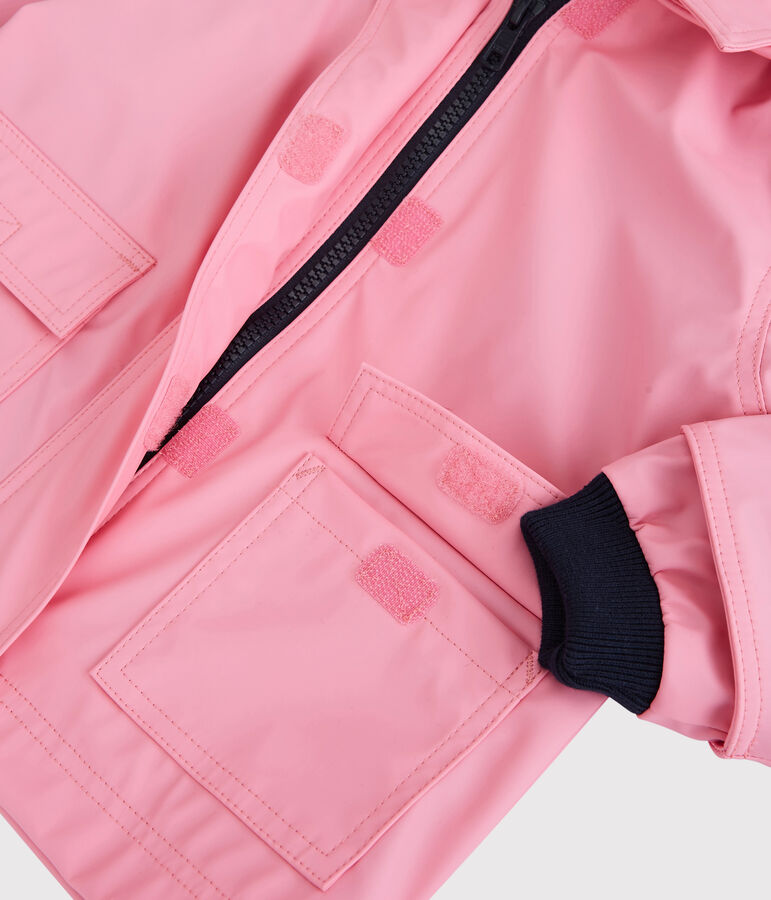 Klassische Baby-Regenjacke rosa PETAL