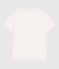 Damen T-Shirt Le Droit aus einfarbiger Baumwolle weiss MARSHMALLOW