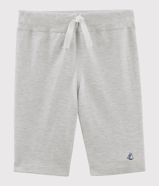 Kinder-Bermudas aus mittelschwerem Jersey für Jungen grau POUSSIERE CHINE